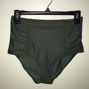 High-waisted swim bottoms